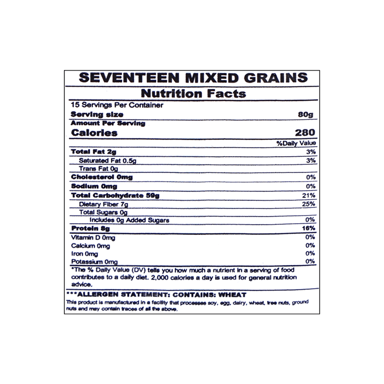 台灣三好 十七米 混合米 1.2kg【紅藜麥糙米大麥小米麥片高粱紅豆等】【可用於煮粥煮飯】 6