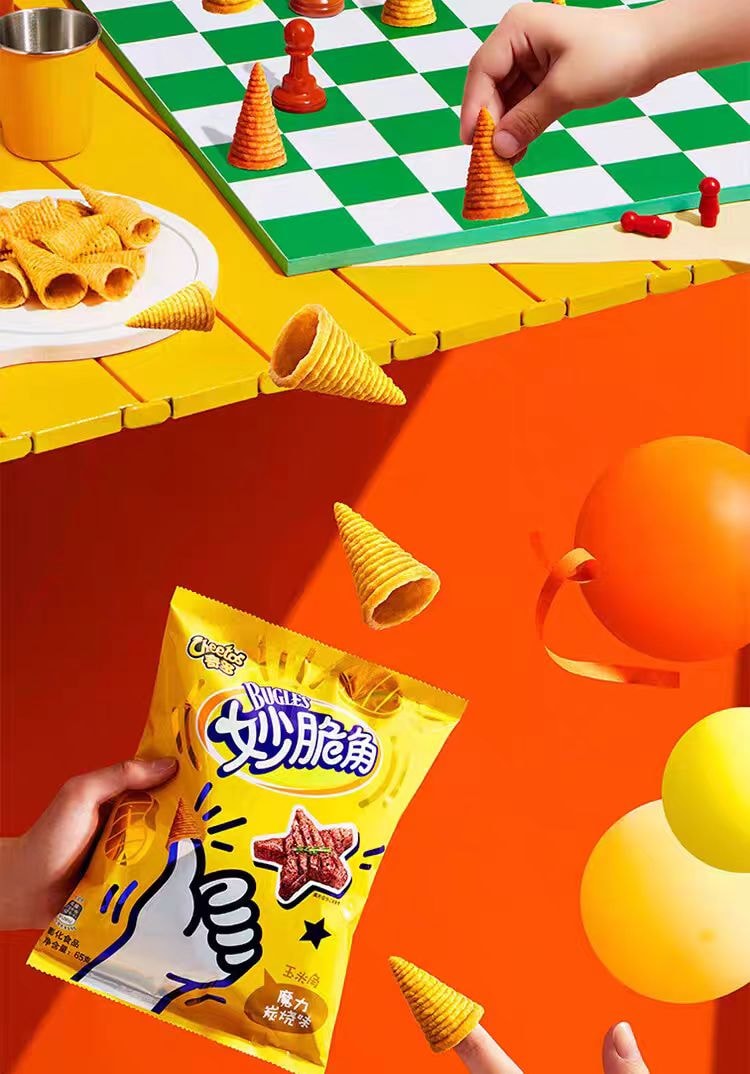 【中国直邮】 奇多 妙脆角 魔力炭烧40g*1包+葱香原味40g*1包+茄汁味40g1包