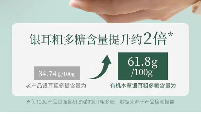 【中國直郵】 璞匠 有機本草銀耳 100g*1罐