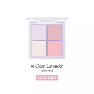 Cheek Stain Blusher Palette 10g #02 Clean Lavender