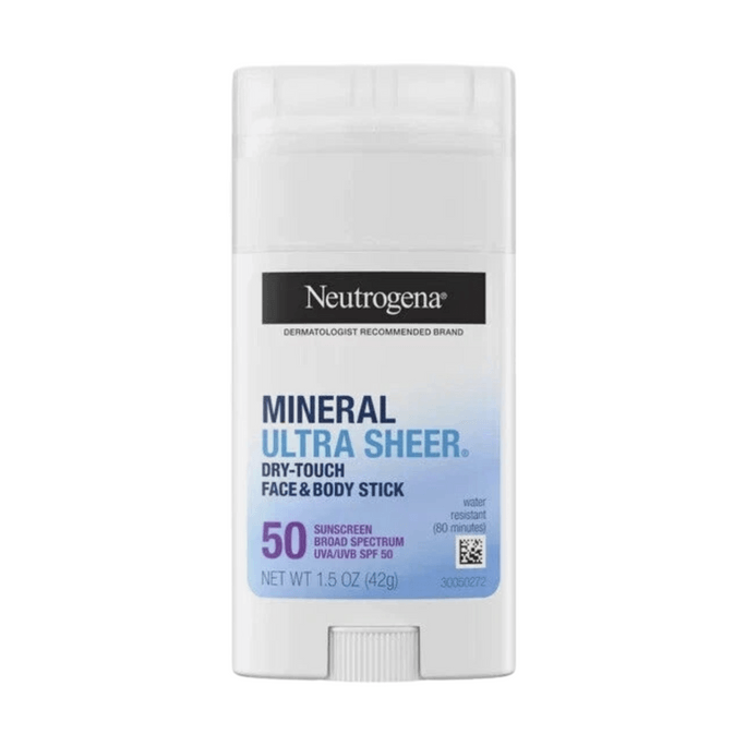 ニュートロジーナ ウルトラシアー SPF50 亜鉛ミネラル日焼け止めスティック 1.5オンス（アメリカ）