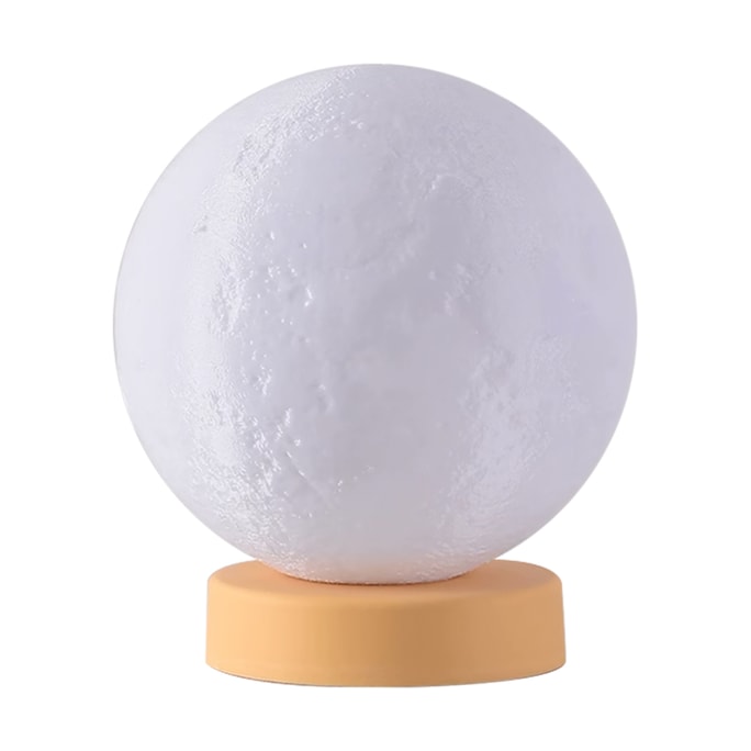 Moon Lamp Three-Color Changing USB Rechargeable 15cm