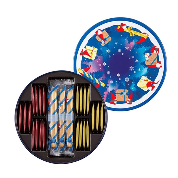 Christmas Limited Edition Cigar Roll Chocolate Cookies 28pc