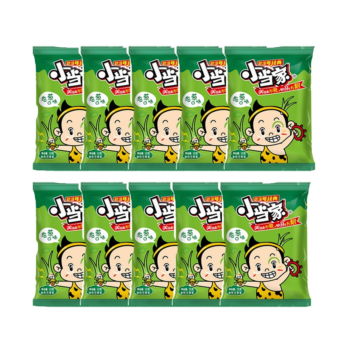 中国直邮】 统一干脆面香葱味便携袋装20gX10包- 亚米