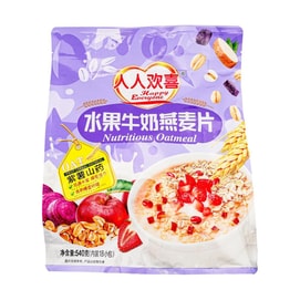 人人欢喜 紫薯山药燕麦片 540g【即食早餐冲饮麦片】