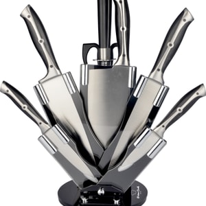 8 Piece Stainless Steel Knife Block Set