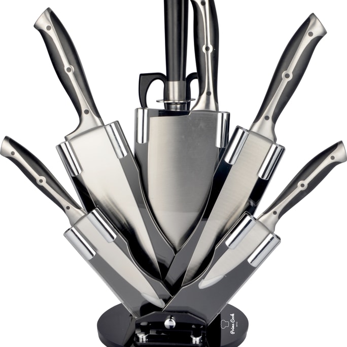 8 Piece Stainless Steel Knife Block Set
