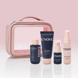 Unove Travel Kit (Shampoo 52ml + Treatment 40ml + Hair Oil 10ml + Mist 30ml) Repair Nourishing Smooth Travel Size