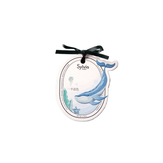 Aromatherapy Card Indoor Bedroom Wardrobe Home Light Fragrance Lasting Half Blue 1 Piece