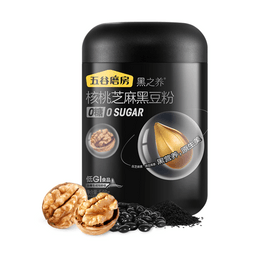 五谷磨房 核桃芝麻黑豆粉 无糖款(添加赤藓糖醇) 546g【即食早餐代餐冲饮粉】