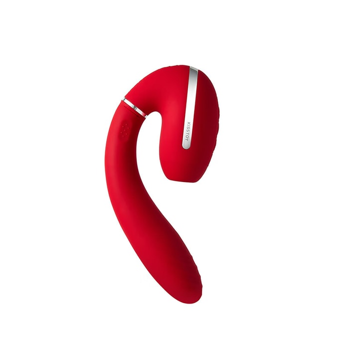 KISSTOY Tina Gen 3 Dual Stimulation Warming Vibrator - (Device Only, Charging Case Not Included)  - Red 1pc