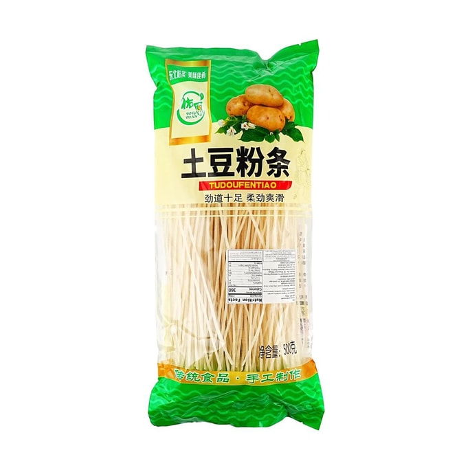 佑原 馬鈴薯粉條 500g【口感勁道柔韌】【可用於砂鍋馬鈴薯粉炒菜燉菜等】
