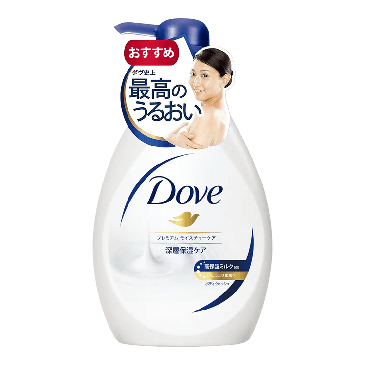 DOVE ボディウォッシュ プレミアムモイスチャーケアポンプ 500g - Yami