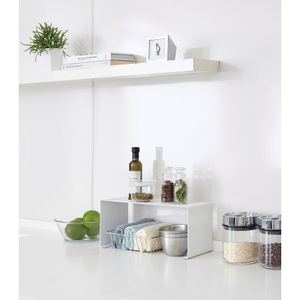 Stackable Countertop Shelf - Two Sizes - Steel Large / Black