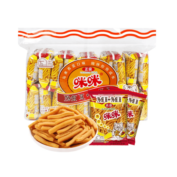 【중국 직배송】 미미 새우맛 스틱 추억의 간식 20g*20개입