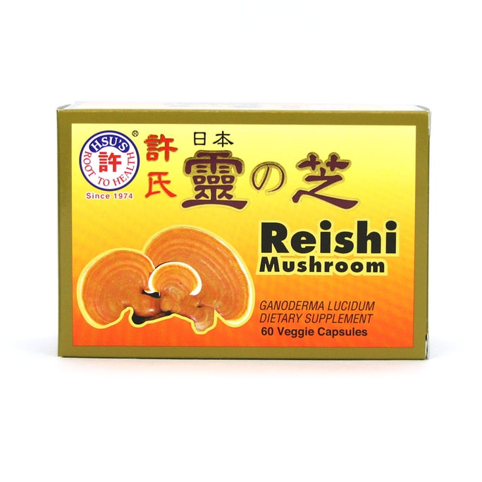  美国 许氏 日本灵の芝胶囊60粒盒装