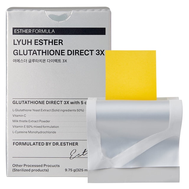 ESTHERFORMULA Lyuh Esther Glutathione Direct 3X Triple Effectiveness (30 Pack/Box) (7 oz)
