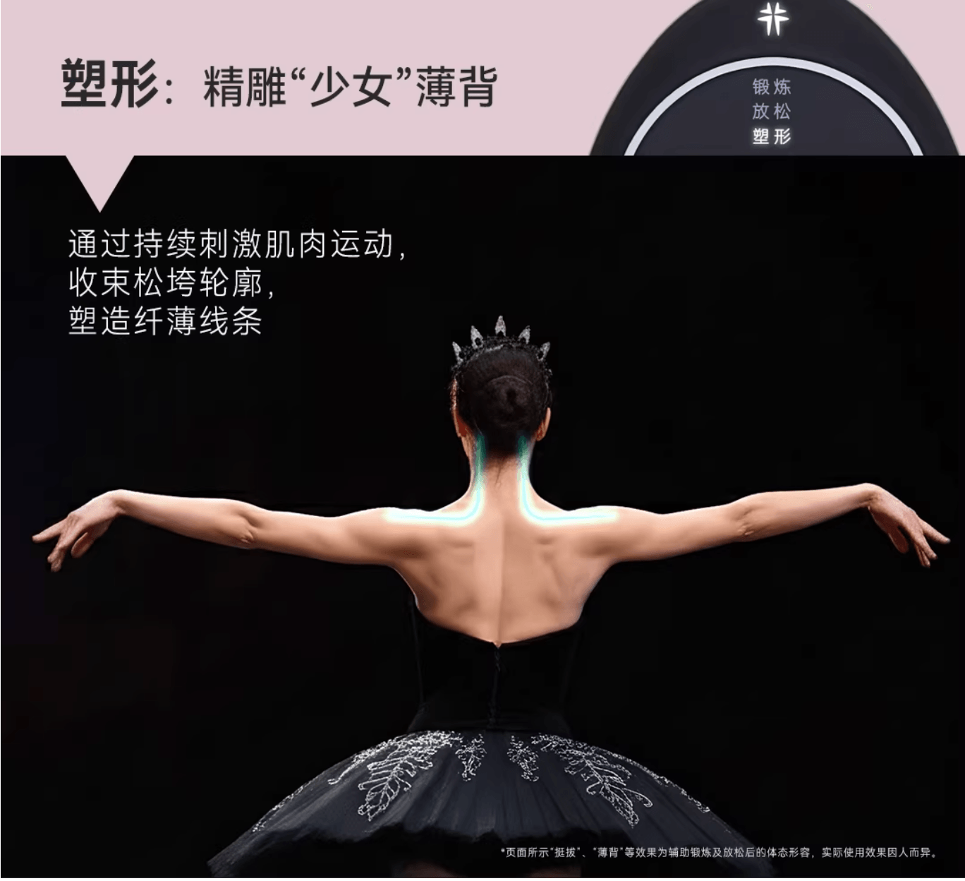 昂智緣 隱形EMS微電流電擊 按摩放鬆肩頸 美背背背佳體態矯正帶 趙露思送陳偉霆款1套 M號