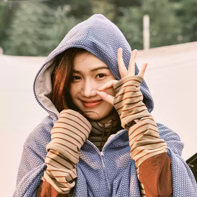 【中国直送】フィリップス サーマルショール 電熱カイロブランケット 3段階温度調節 12秒加熱 モバイルバッテリー内蔵 魔法の加熱マント 加熱ショール ダークブルー