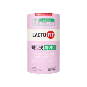 【韩国直邮】 韩国 LACTO-FIT 钟根堂  Fiber 膳食纤维益生菌 30包【升级版/冲饮型】20亿活菌 车前子壳水溶性膳食纤维 膨胀40倍 促进肠道蠕动 改善便秘 辅助降胆固醇 补锌 直邮