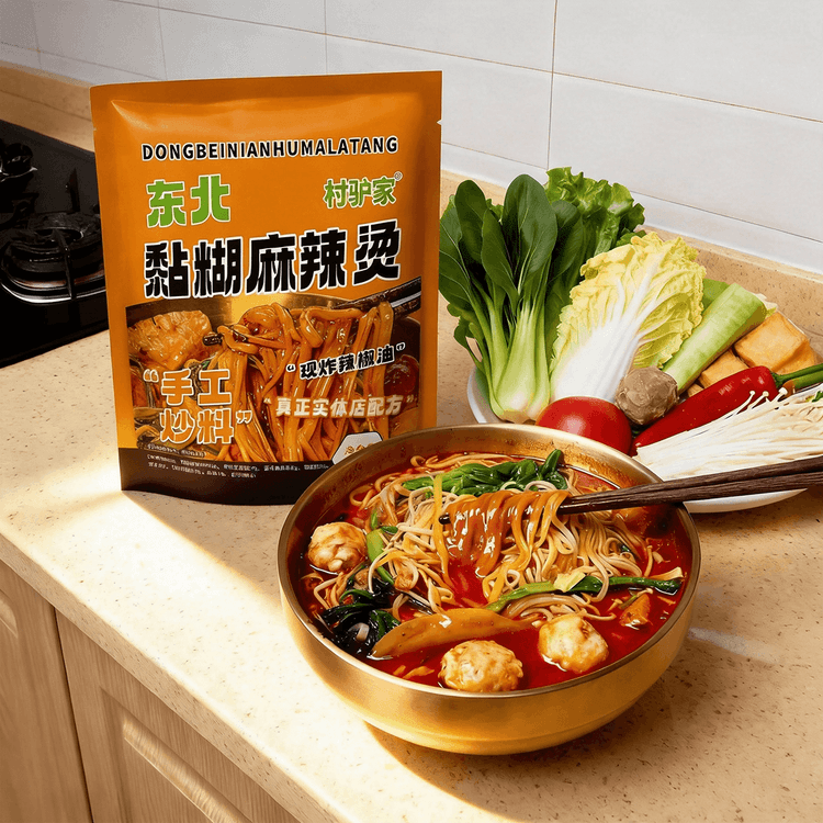 ViIIage Donkey FamiIy Northeast China Style Malatang -Spicy Hot