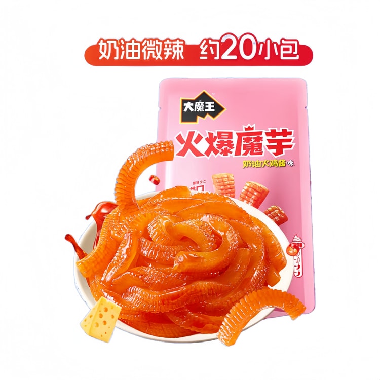 Mowon Konjac Shreds Creamy Buldak Sauce Flavor 20 Packs Low