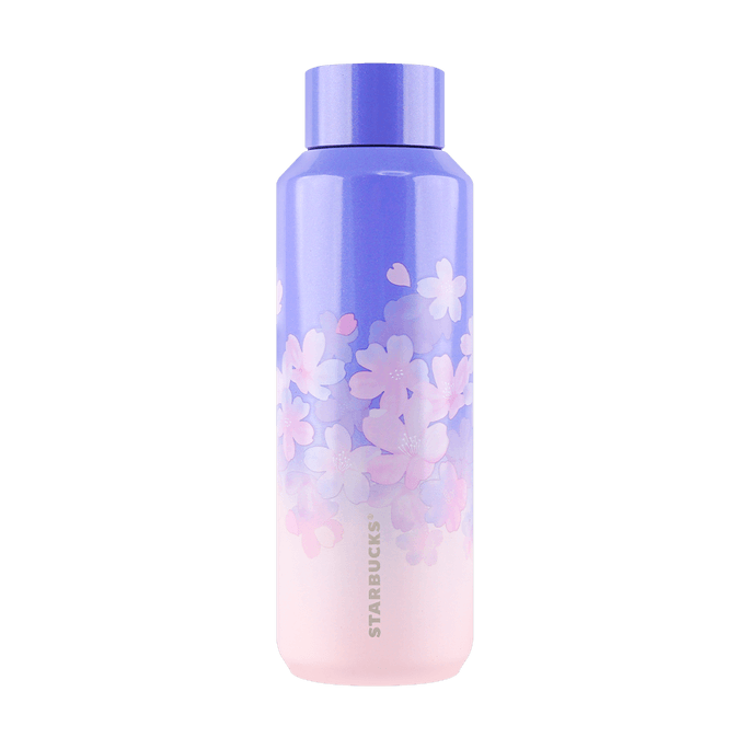 Cherry Blossom Sakura Stainless Steel Bottle Gradation 473ml
