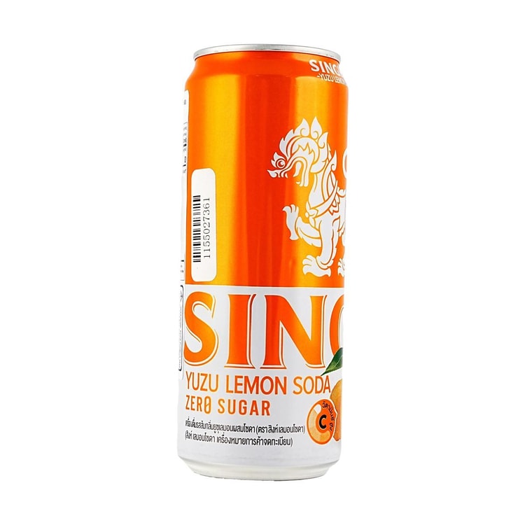 SINGHA ゆずレモンソーダドリンク、11.15液量オンス【砂糖0g、カロリー
