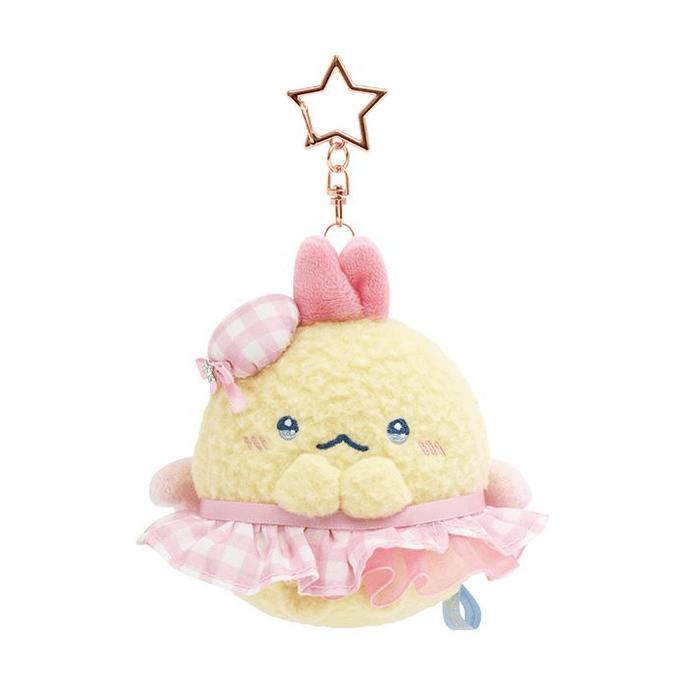 [일본 직배송] SAN-X 스미코구라시 드리미테일 시리즈 별버튼 봉제인형 키링 [천사새우] 1개