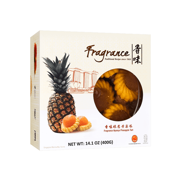 新加坡 FRAGRANCE香味 娘惹黄梨塔 曲奇饼干 400g【好运糕点】