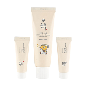쌀과 프로바이오틱스 함유 선크림 SPF50+ PA++++, 춘식 한정판 세트, 48ml + 0.8ml x 2 - 순한 스킨케어