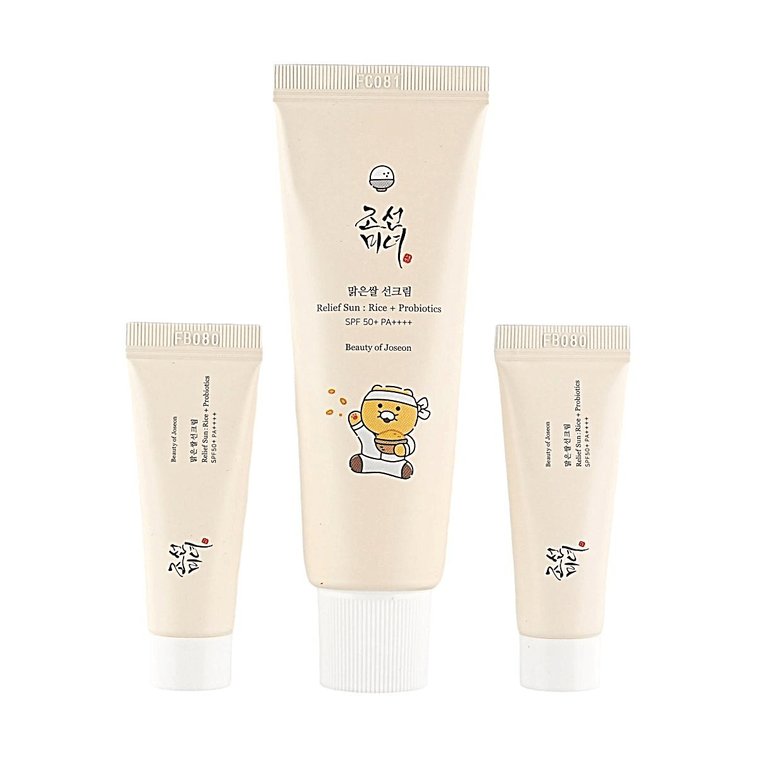 Rice + Probiotics Sunscreen SPF50+ PA++++, Choonsik Limited Edition Set, 1.7 fl oz + 0.3 fl oz x 2 - Gentle Skincare 3