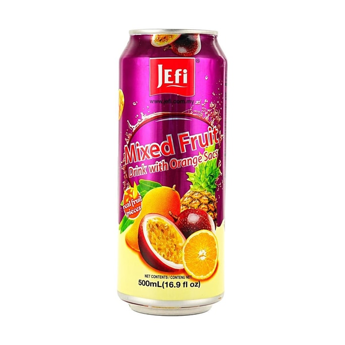 Mixed Fruit Drink With Orange Sacs, 16.9 fl oz