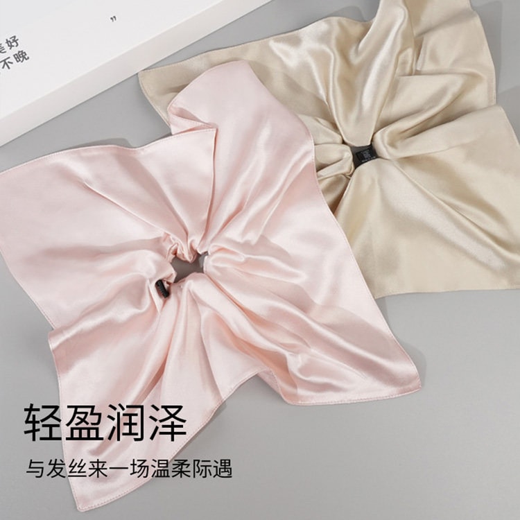 19MM Mulberry Silk Square Scrunchie High-end Silk Hair Tie Large