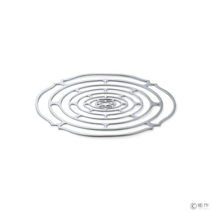 日本能作手工制作的银折叠篮 - 椭圆形(小 3.9 x 6.5 英寸)