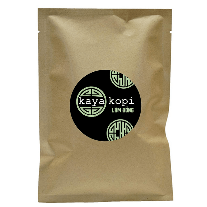 카야 코피 프리미엄 램동(베트남 람동성 바오록산) - 에너지 로부스타 아라비카 로스팅 및 분쇄 커피콩 12온스.