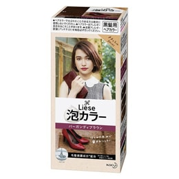 일본 KAO Kao LIESE PRETTIA 폼 염색약 #바간디 브라운 108ml [신품 및 기존 포장 랜덤 배송]