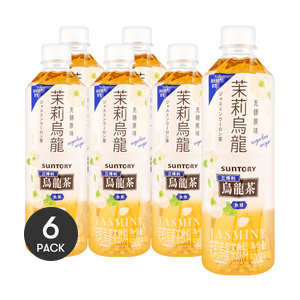 大陆版SUNTORY三得利 茉莉乌龙茶 无糖 500ml *6【6份超值装】