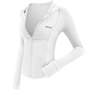Cool Feling Slim Sun Protection Clothing-White S 1Piece