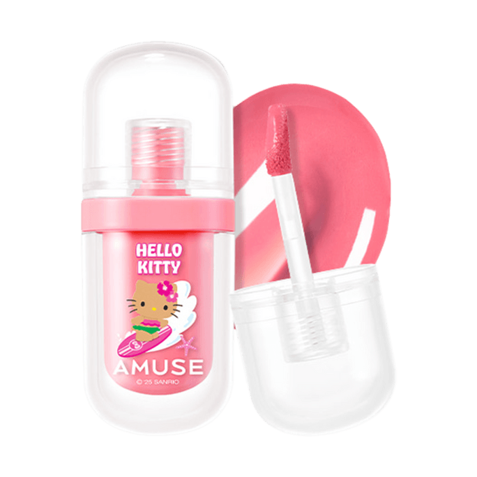 JEL-FIT Lip Tint, #10 Peach Baby, Warm Tone Peach【Tanning Hello Kitty Collaboration Limited Edition】