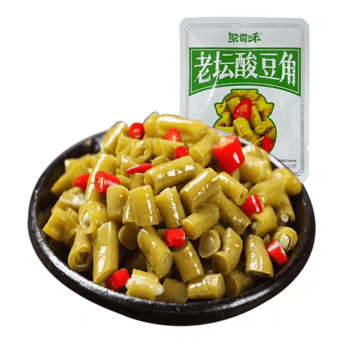 Laotan Sour Beans - small bags of pickled Pickled vegetables for meals 16g * 10 bags