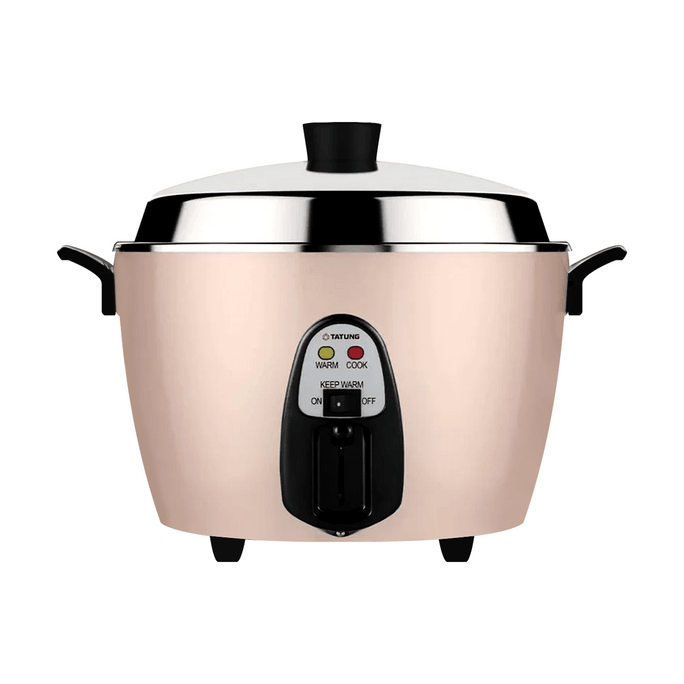 Stainless Steel Vanilla Cream Rice Cooker TAC-06IN 6 Cups 