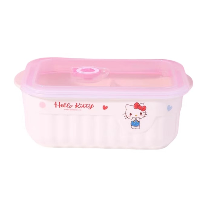 Hellokitty 甜心凯蒂猫密胺材质餐具HelloKitty饭盒21.2*13.8*6.8cm1个