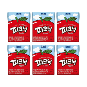 사과맛 음료, 6.76 fl oz (190ml) * 6개입