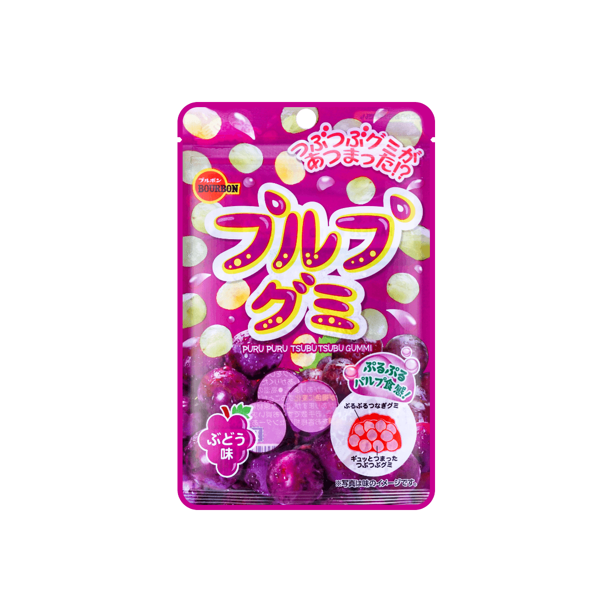 日本bourbon波路梦葡萄味软糖55g怎么样