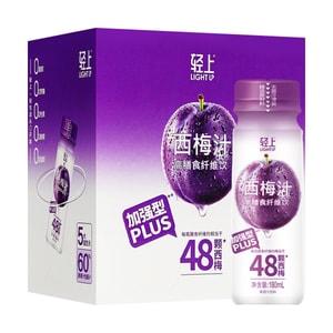 食物繊維たっぷりのプルーンジュース、180ml×6本入り【砂糖0g、脂肪0g】