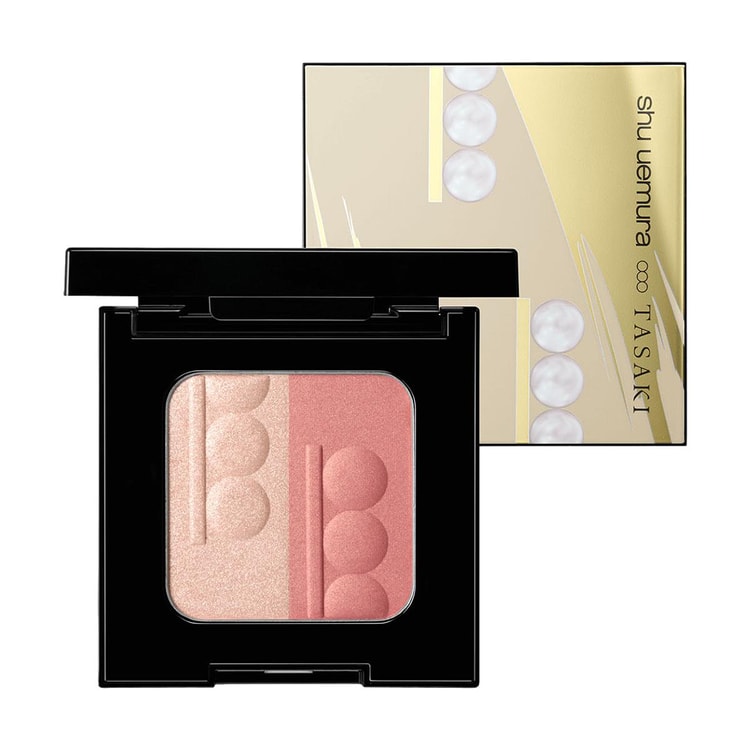 SHU UEMURA Nacre Highlighter Blush Duo Palette #Pearl Sakura Gold