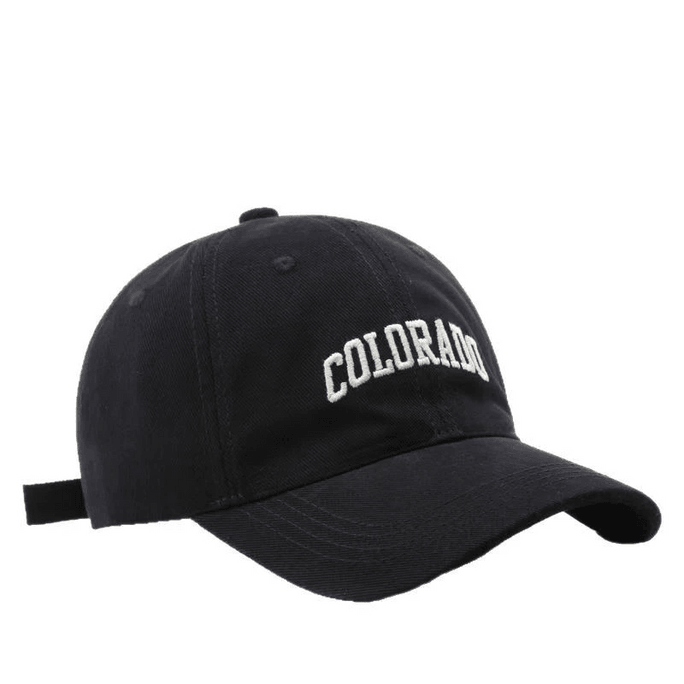 2025 New Style Letter Embroidered Baseball Cap For Men And Women Sun Protection All-match Sunshade Black Adjustable 1 Pi