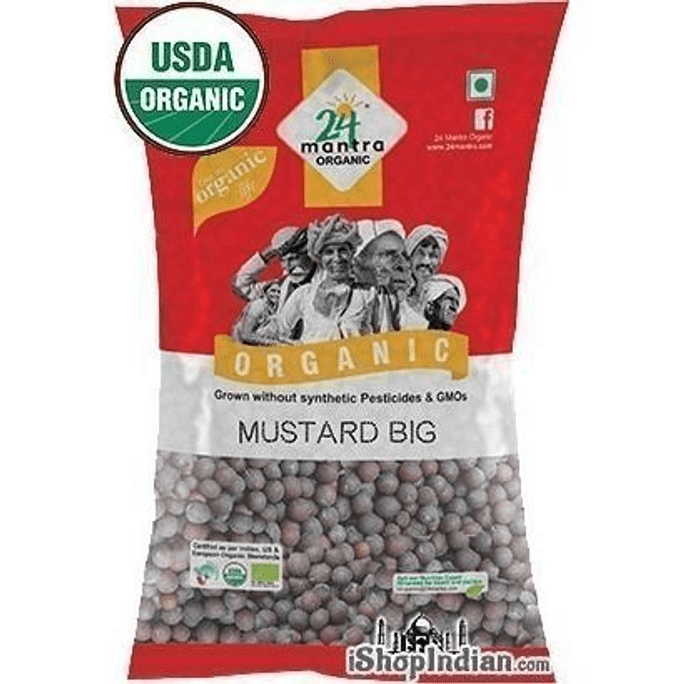 Organic Mustard Seeds (Big), 7 oz bag