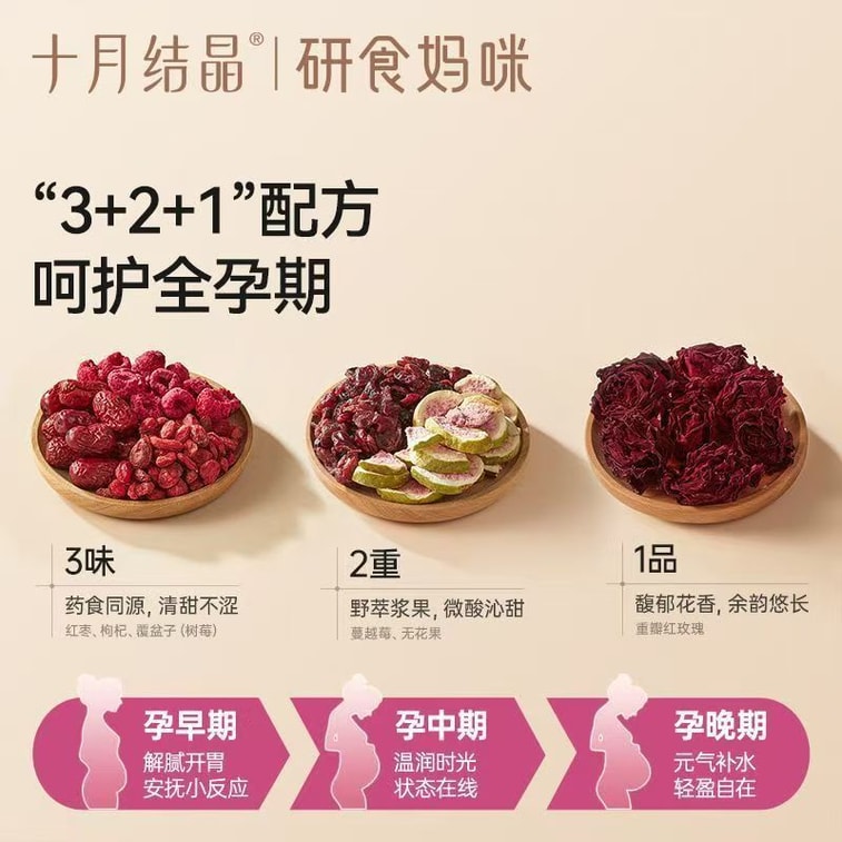 Research on Mommy's Vitality Five Red Berry Fruit Tea, 10 Bags, Pregnancy 0 Sugar, 0 Fat, 0 Calories, No Cold Formula Rose Tea 3